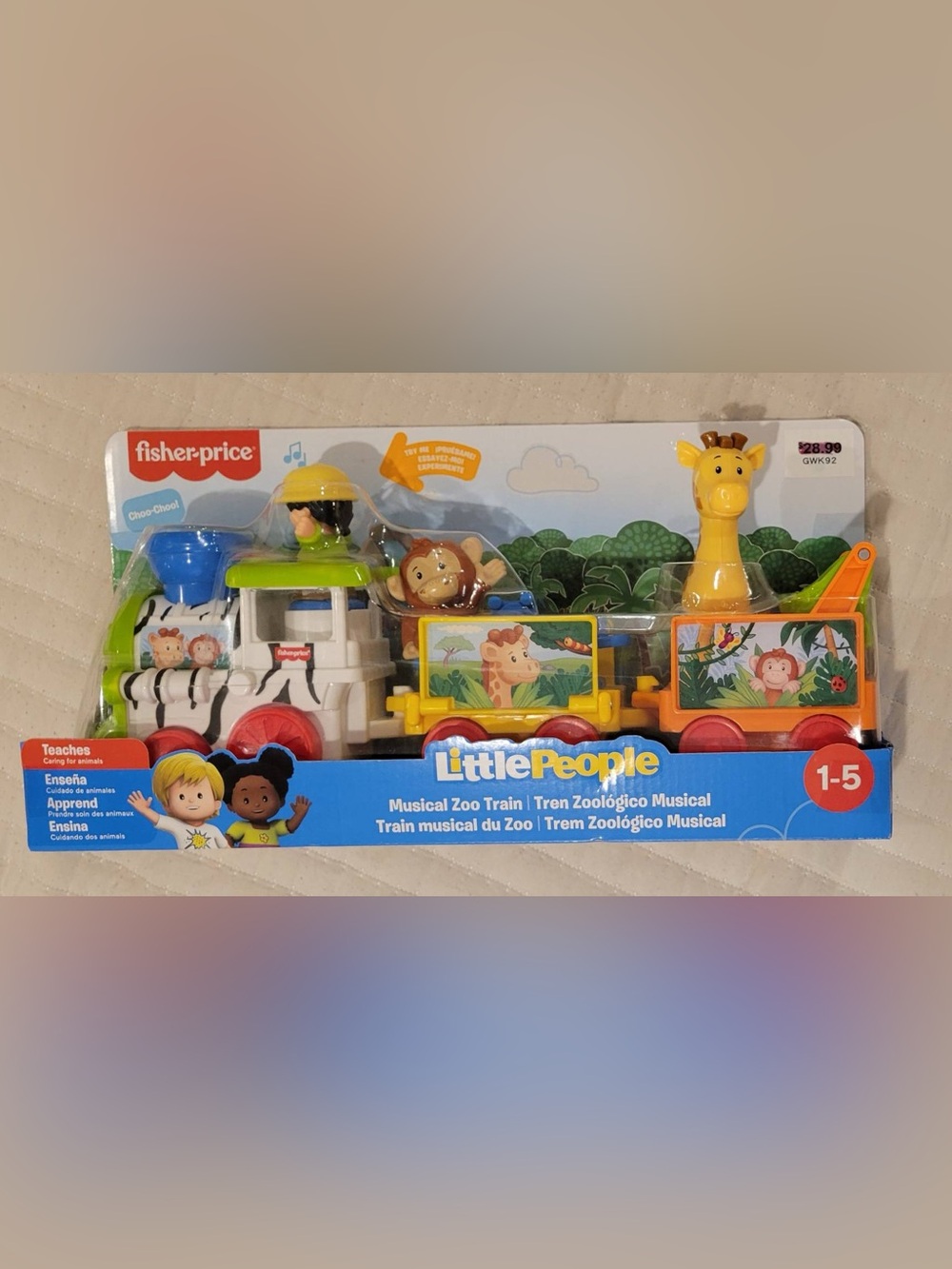 Fisher-Price Little People Musical Zoo Train (GWK92) – Gently Used, Complete